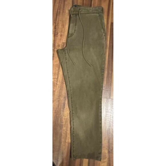 Paige Drawstring Pants Fraser Vintage Tonal Ash Jogger Twill Casual Men's 33 - Picture 14 of 16